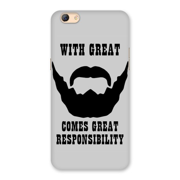 Great Beard Great Responsibility Back Case for Oppo F3 Plus